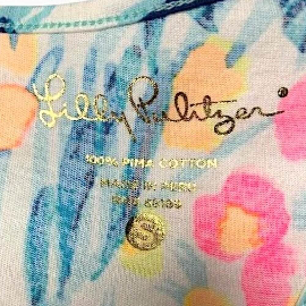 Lilly Pulitzer Melle Dress Tippy Top Blue Size Small - Picture 3 of 6
